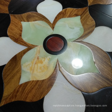 Decorative Inlay Marble Wood Floor Oak Parquet Wooden Flooring
